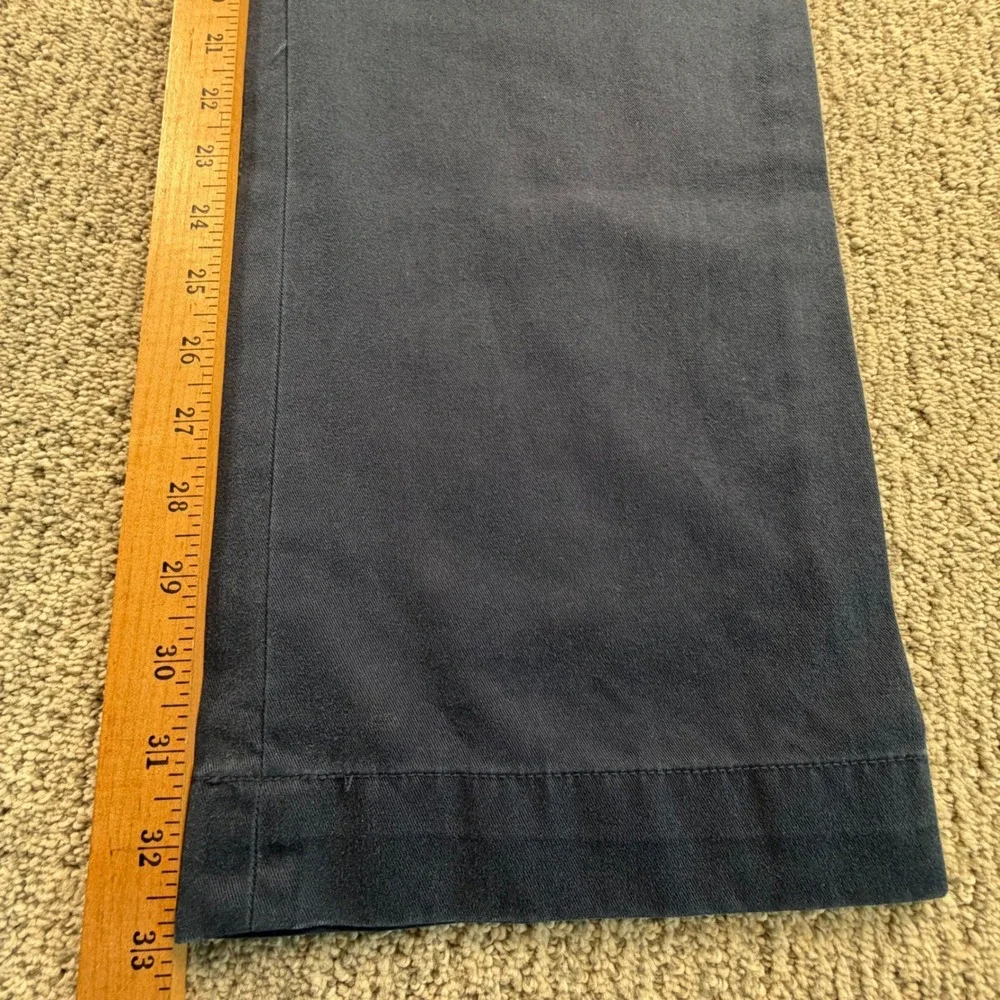 Polo Ralph Lauren Chinos Mens 34(36)/34 Navy Blue Classic Fit Cotton Twill Pants